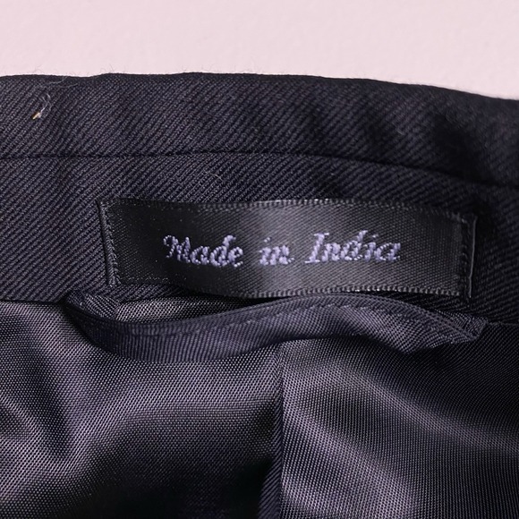 NEW Lauren Ralph Lauren Tuxedo Jacket 42L Mens Larry Classic Fit 100% Wool Black - Picture 8 of 9